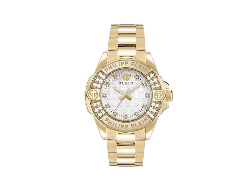 Philipp Plein Majesty Quartz Watch, White, 38 mm, PWOFA0725