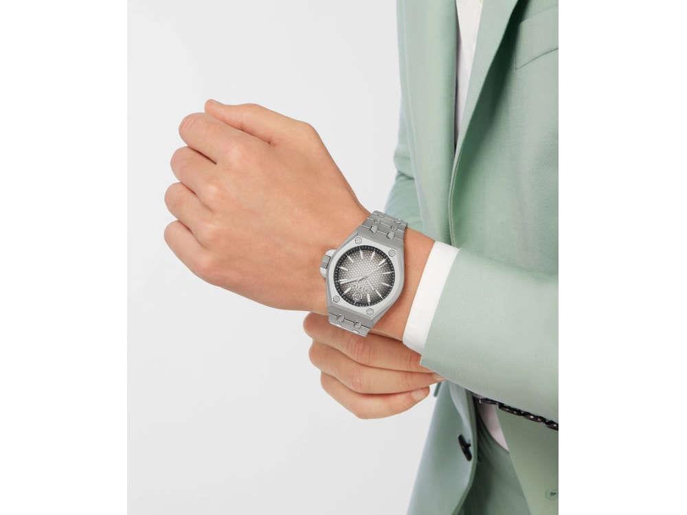 Philipp Plein Extreme Gent Quartz Watch, Grey, 43 mm, Mineral crystal, PWPMA0124