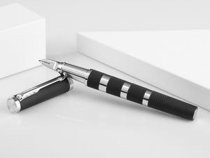 Parker Ingenuity Fountain Pen, Lacquer, Chrome Trim, Black, 1931469