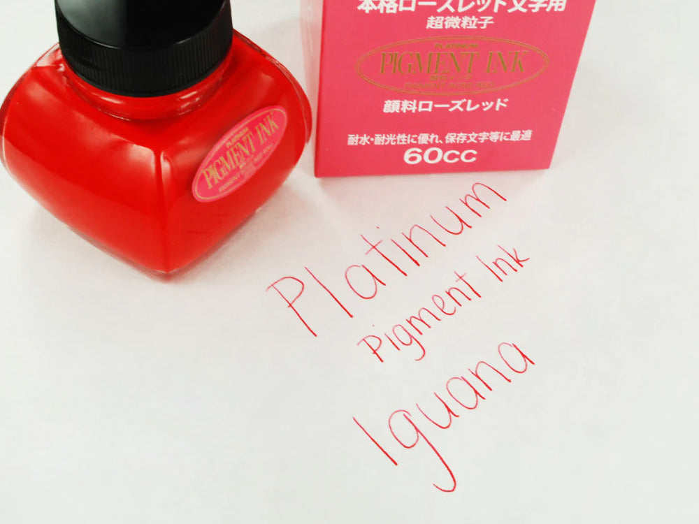 Platinum Ink Bottle, 60ml. Red, Pigment ink
