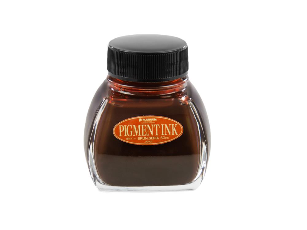 Platinum Ink Bottle, 60ml. Sepia, Pigment ink