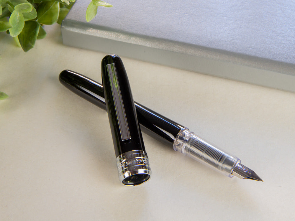 Platinum Plaisir Fountain Pen, Anodized aluminium, Black, PGB-1000-1