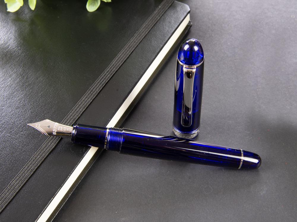 Platinum Century Fountain Pen, Resin, Chrome Trim, PNB-18000CR-51