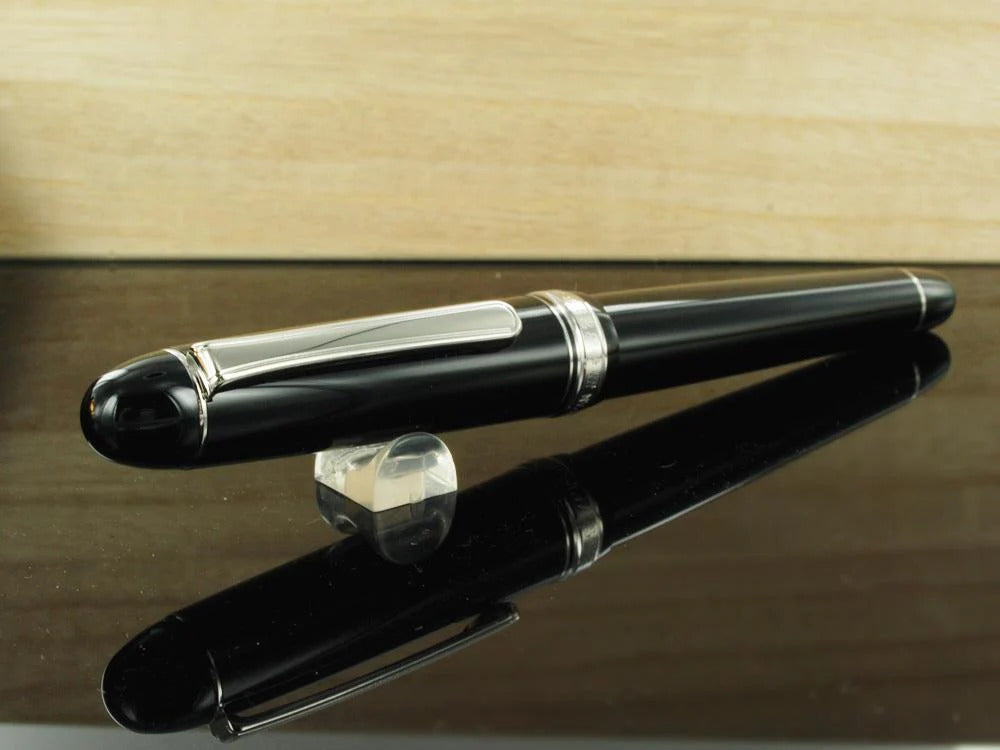 Platinum Century Fountain Pen, Resin, Chrome Trim, PNB-18000CR-7