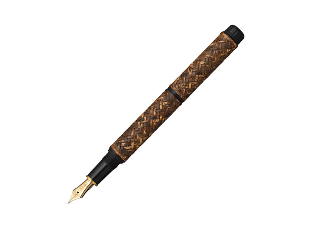 Platinum Izumo Bamboo Torafu Fountain Pen, Brown, PBA-120000Y-10