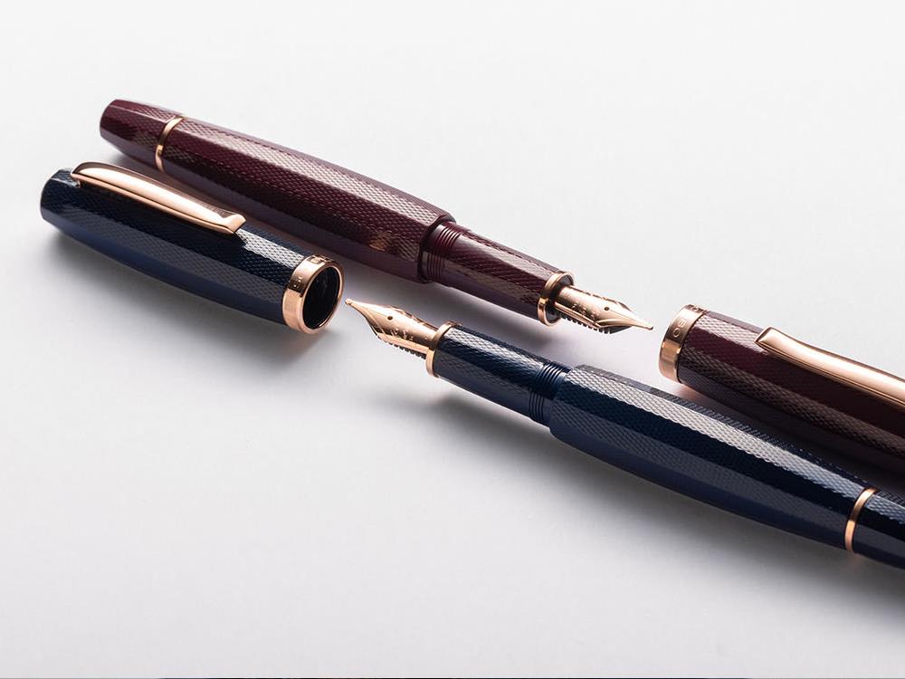 Scribo Feel Dandy Velvet Fountain Pen, 14K Rose gold, FEEFP43RG1403