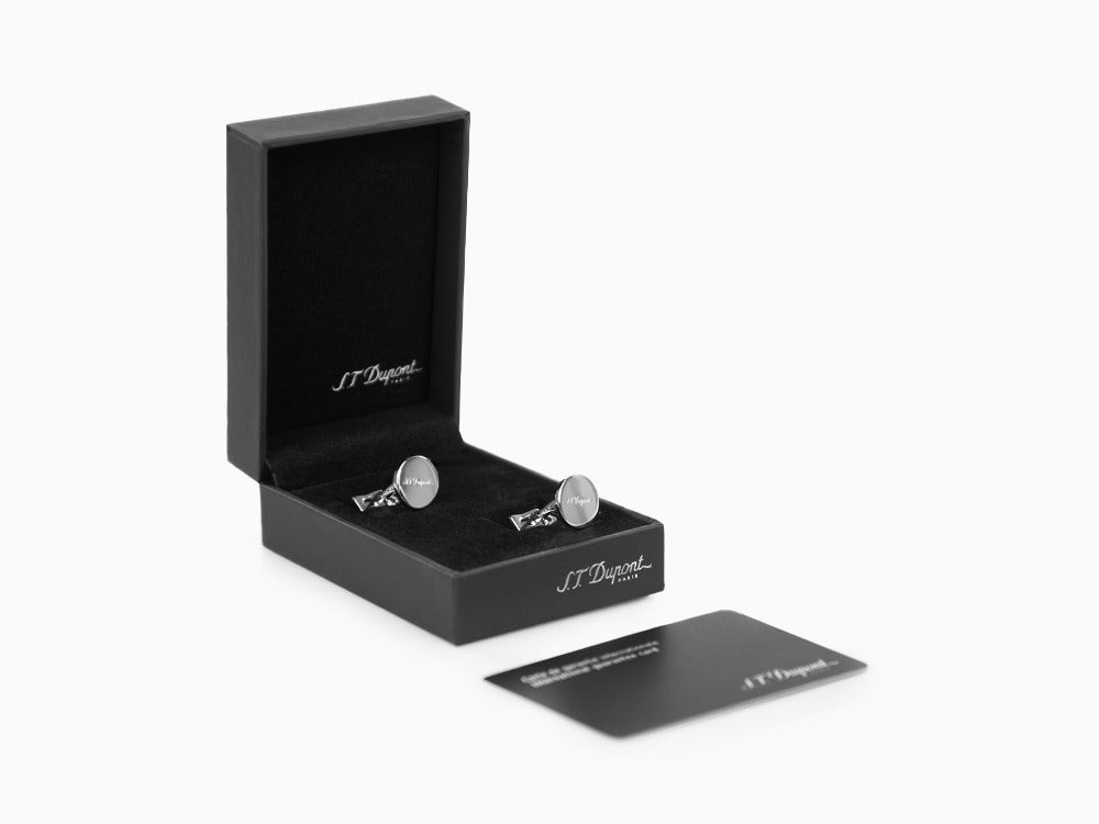 S.T. Dupont D Cufflinks, Silver, 005834