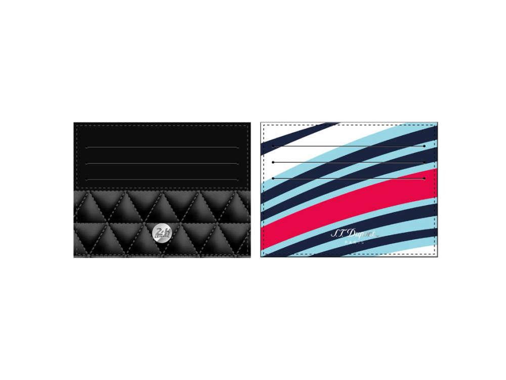 S.T. Dupont 24H Du Mans Credit card holder, Leather, White, 6 Cards, 161511