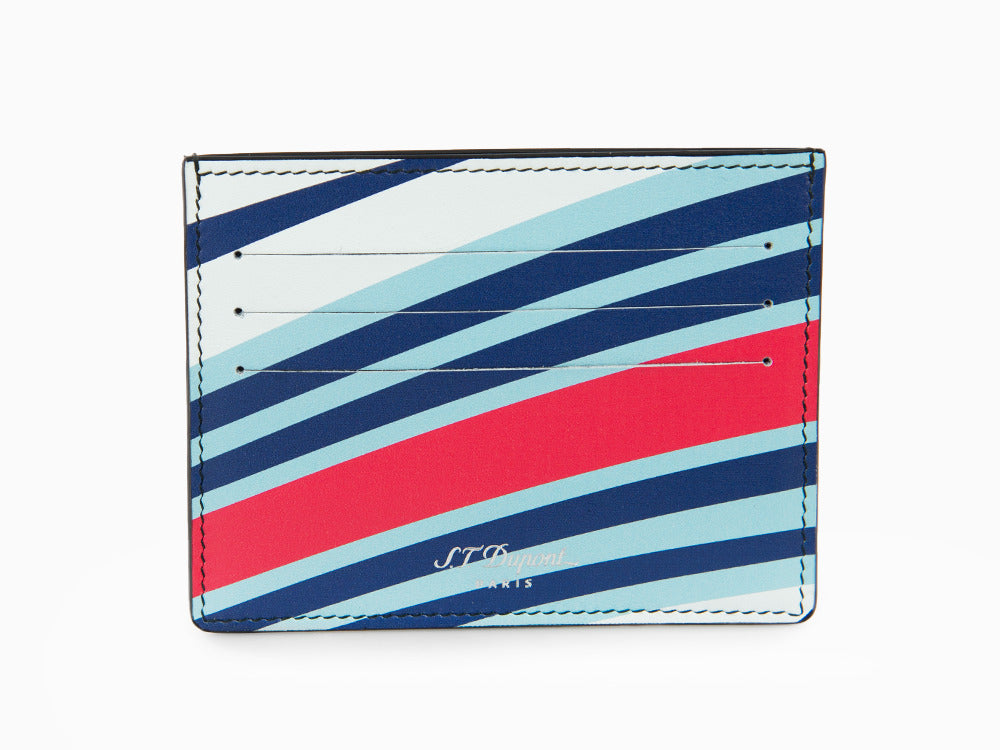S.T. Dupont 24H Du Mans Credit card holder, Leather, White, 6 Cards, 161511
