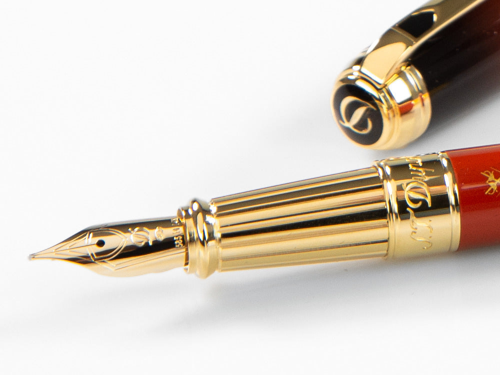 S.T. Dupont Line D Montecristo, Le Crépuscule Fountain Pen, Gold,410136L