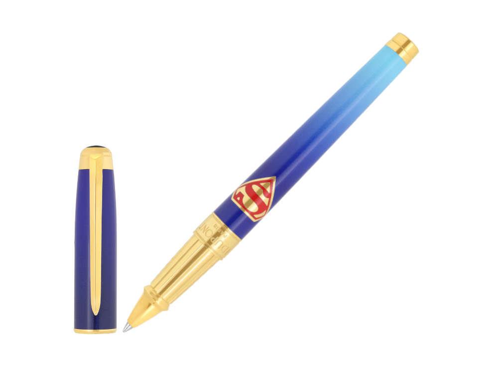 S.T. Dupont DC Comics Superman Rollerball pen, Blue, Limited Edition, 422027L