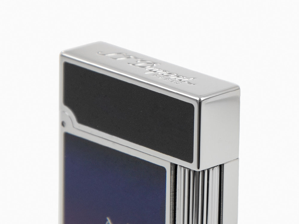 S.T. Dupont Ligne 2 Montecristo La Nuit Lighter, Palladium trim, C16035