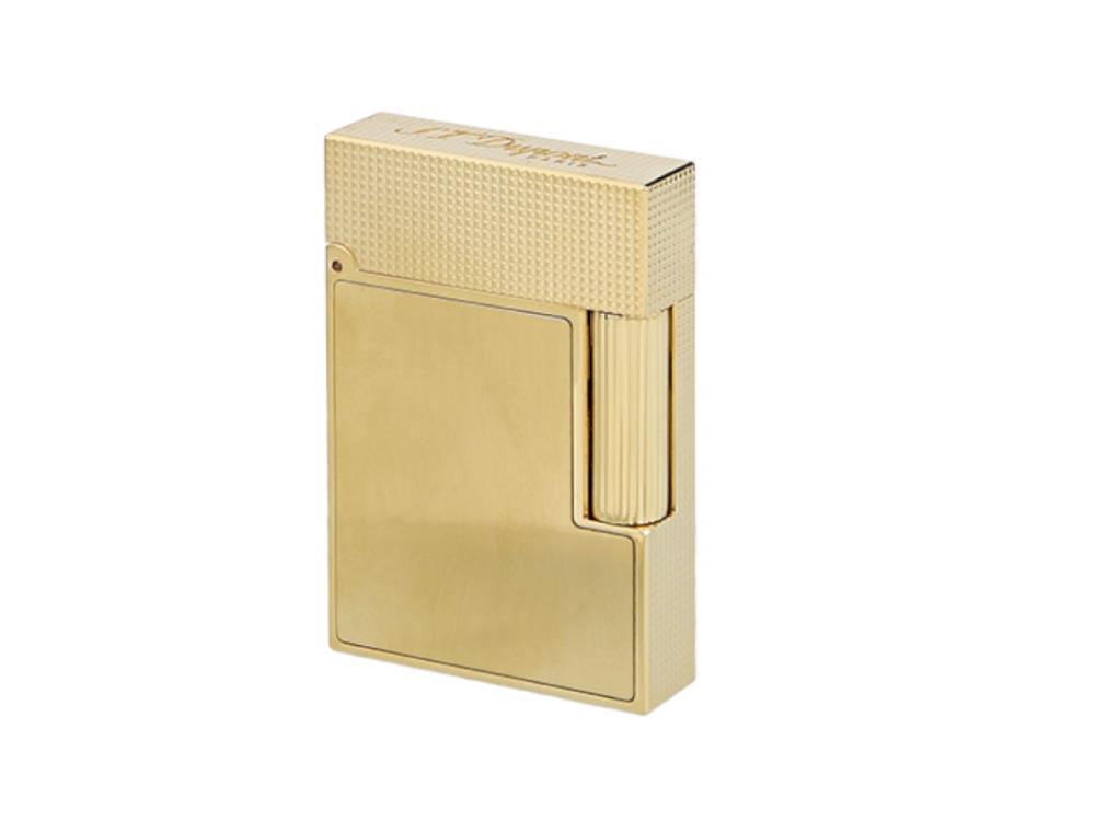S.T. Dupont Ligne 2 Small Lighter, Brass, Gold plated, Gold, C18602