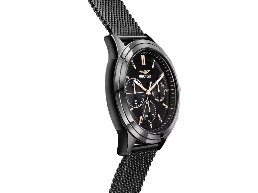 Sector No Limits 670 Quartz Watch, PVD, Black, 45 mm, R3253540002