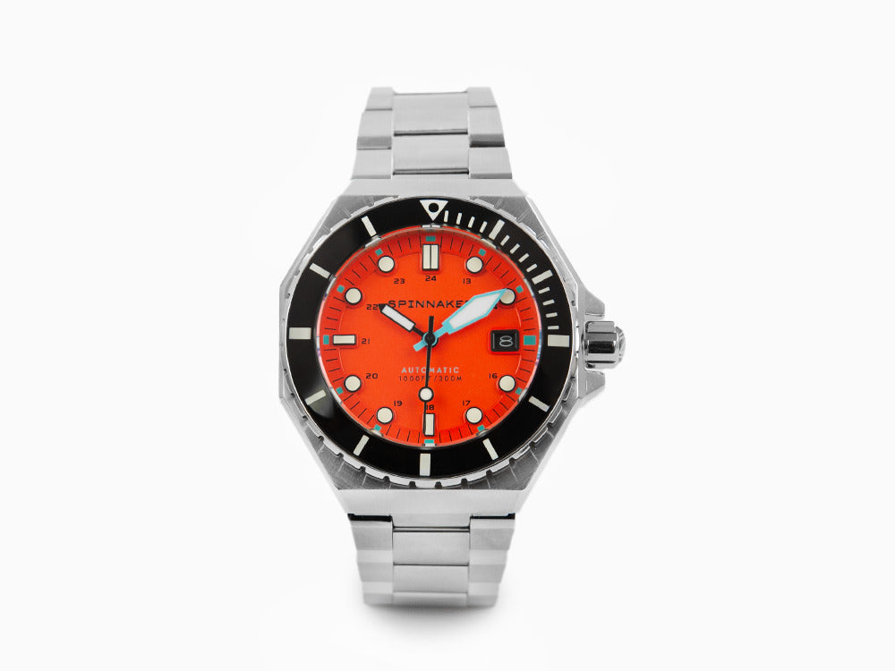 Spinnaker Dumas Tangerine Automatic Watch, Orange, 44 mm, 30 atm, SP-5081-BB