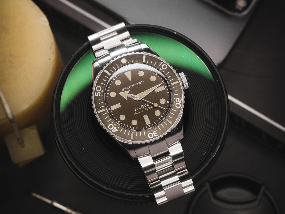 Spinnaker Spence Hickory Brown Automatic Watch, Brown, 40 mm, 30 atm, SP-5097-33