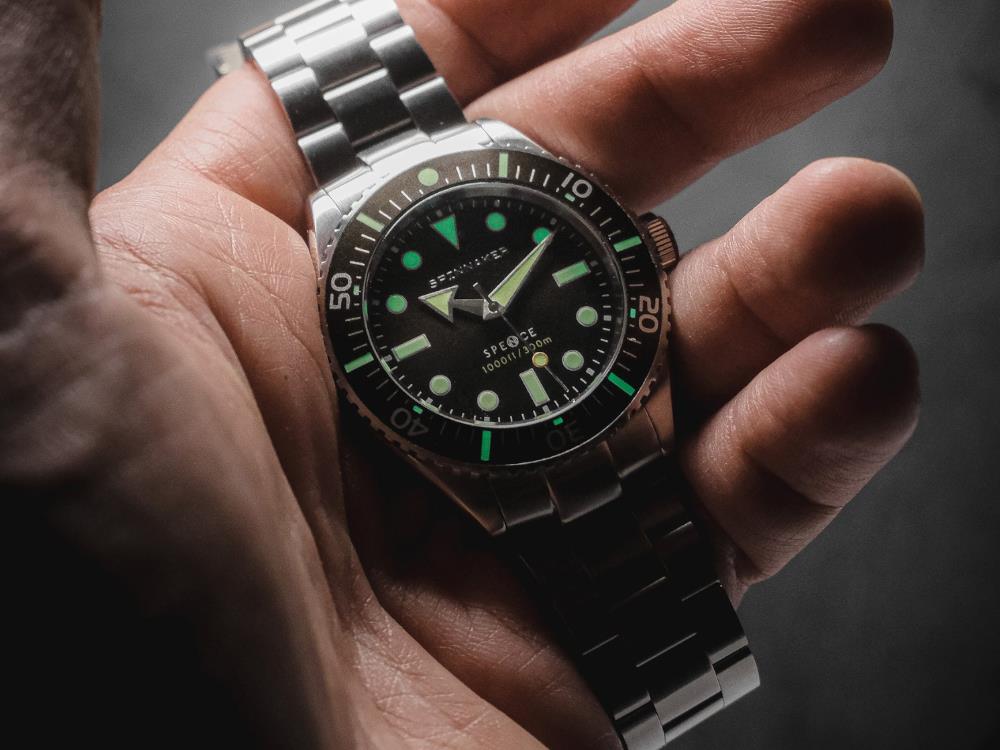 Spinnaker Spence Hickory Brown Automatic Watch, Brown, 40 mm, 30 atm, SP-5097-33