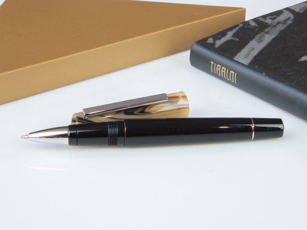 Tibaldi Infrangibile Taupe Grey Rollerball pen, Resin, Black, INFR-324-RB