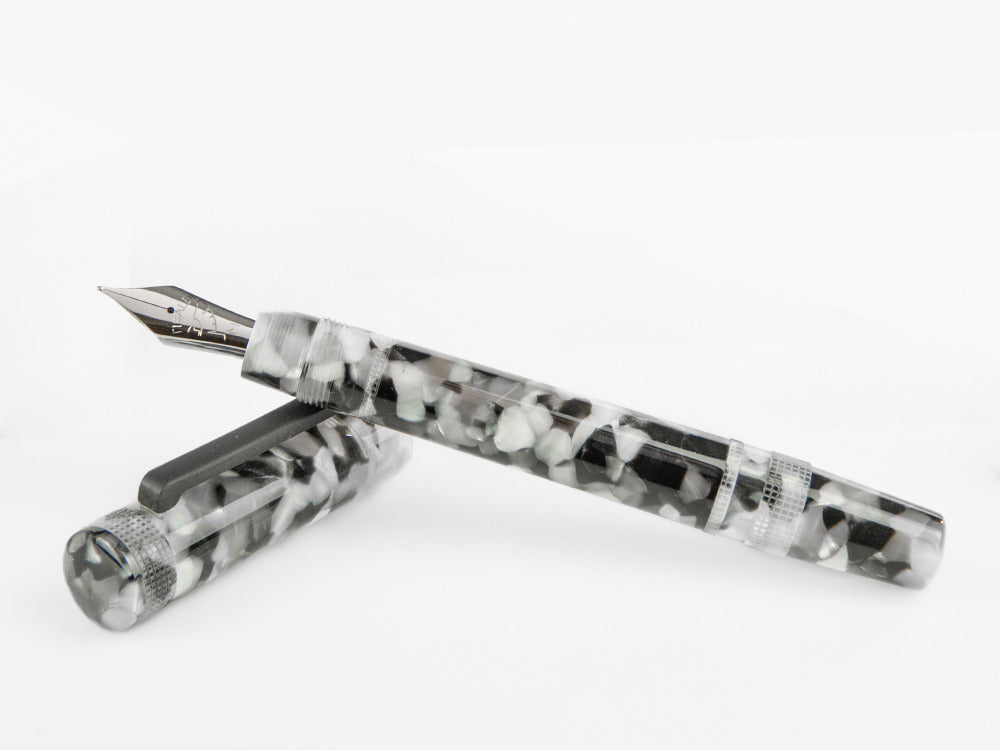 Tibaldi Perfecta Vinyl Stonewash Full Grey Fountain Pen, PFC-R780-FP