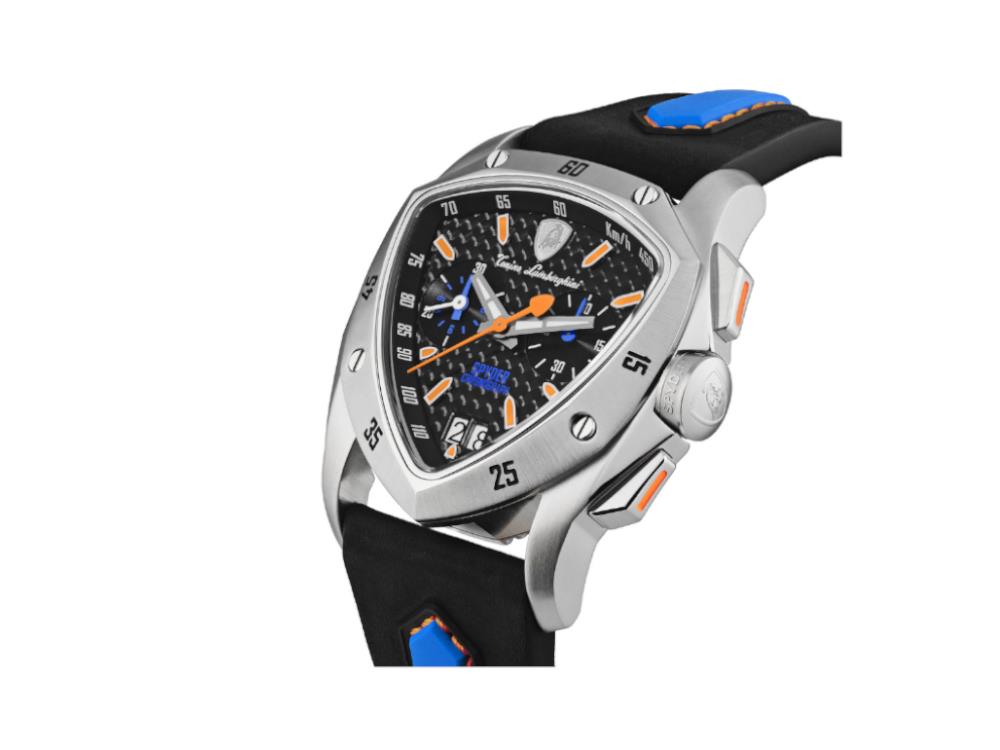 Tonino Lamborghini New Spyder Blue Orange Quartz Watch, 43 mm, Chrono, TLF-A13-4