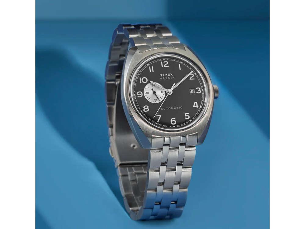 Timex Marlin Automatic Watch, Black, 39 mm, TW2W58800