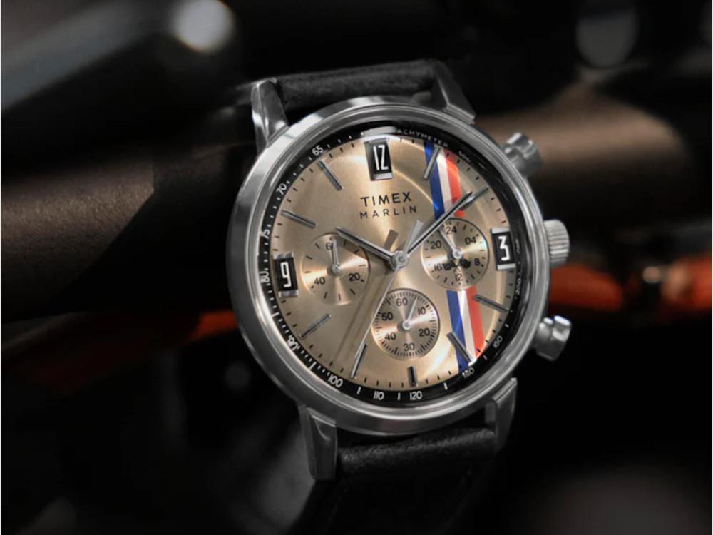 Timex Marlin Chronograph Tachymeter Quartz Watch, Bronze, 40 mm, TW2W98900