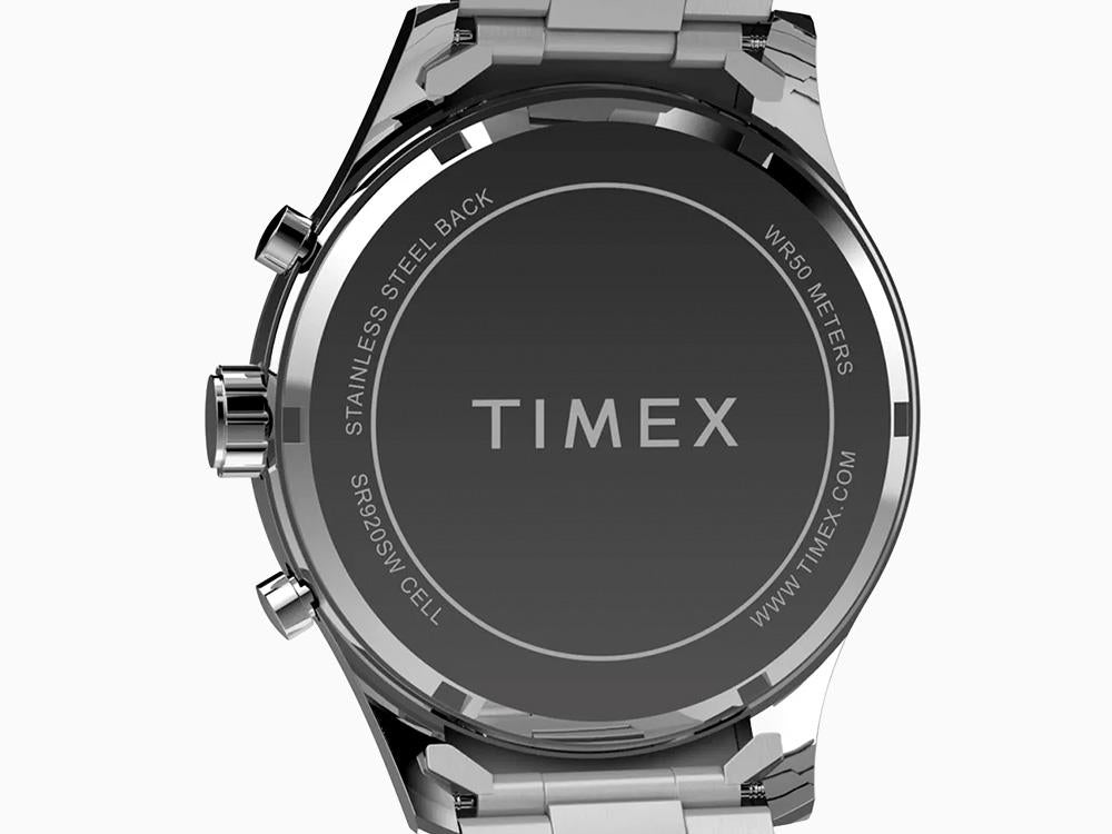 Timex Trend Dress Chronograph Quartz Watch, Black, 43mm, TW2Y01400