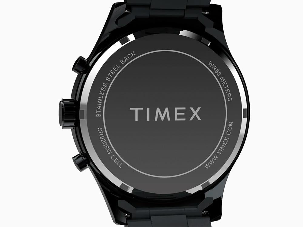 Timex Trend Dress Chronograph Quartz Watch, Black, 43mm, TW2Y01600