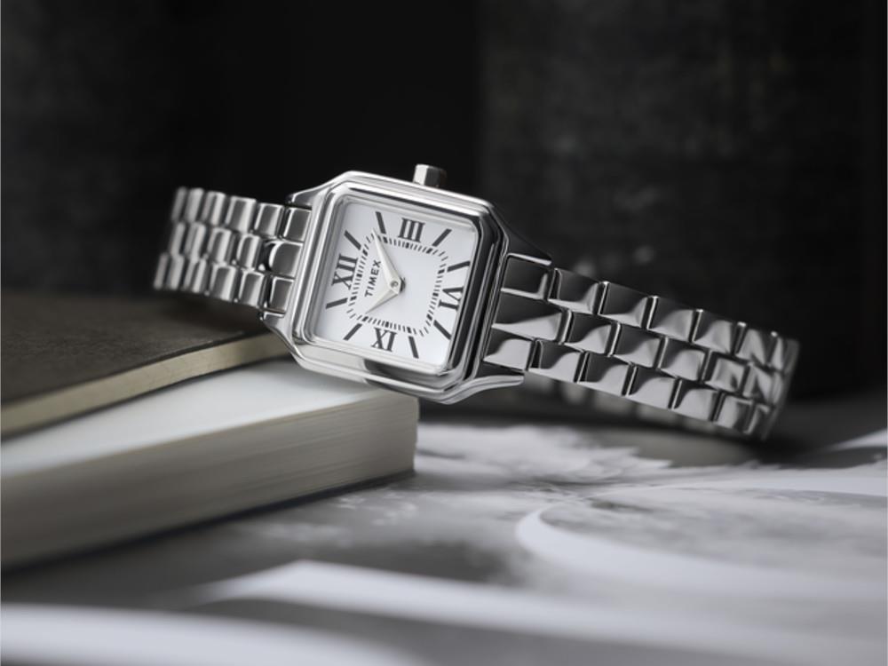 Timex Legacy Addison Quartz Watch, White, TW2Y23800