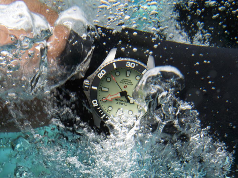 Timex DeepWater Meridian 300 HEV Automatic Watch, Titanium, 44 mm, TW2Y48300