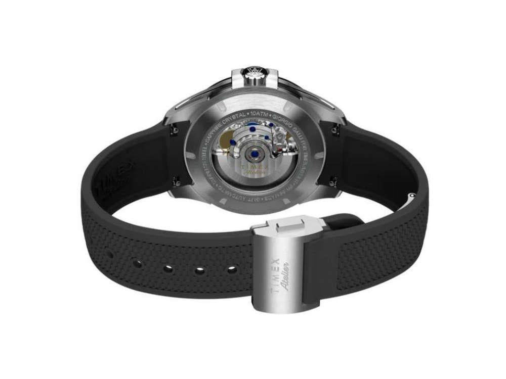 Timex Atelier GMT24 M1a Automatic Watch, Black, 40 mm, TW2Y72400