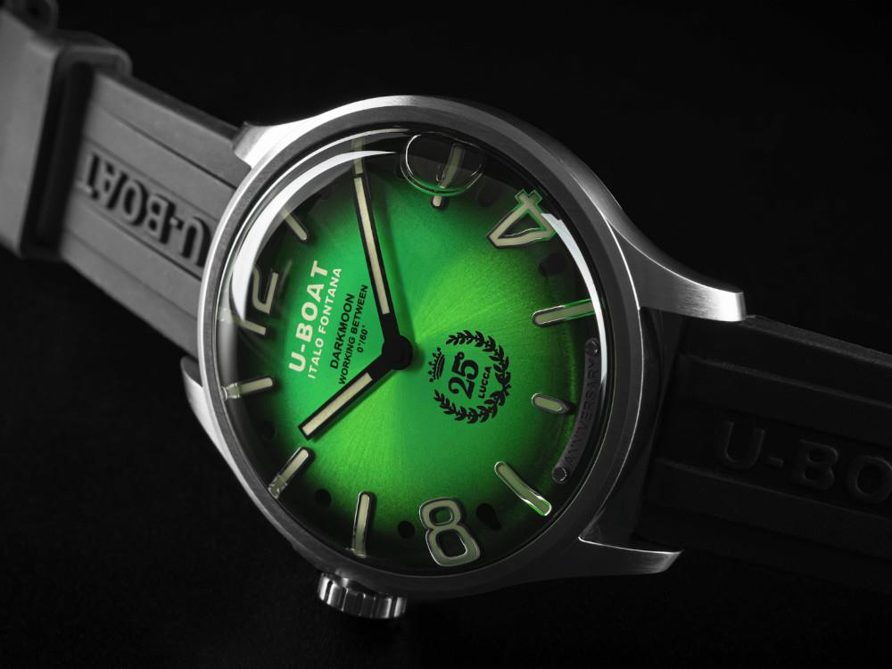 U-Boat Capsoil Darkmoon 25° SS Green Soleil Quartz Watch,Limited Edition, 2031