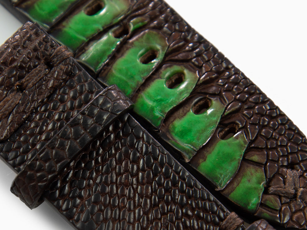 U-Boat Accesorios Strap, Ostrich leather, Brown, 23mm., Stainless Steel, 3022