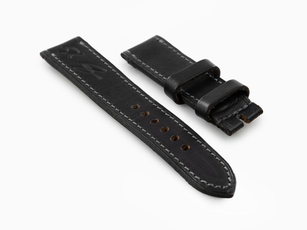 U-Boat Accesorios Strap, Calfskin Leather, Black, 22mm, 8277/Z