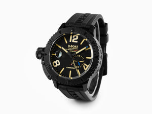 U-Boat Classico Sommerso Automatic Watch, DLC, Black, 46 mm, 30 atm, 9015