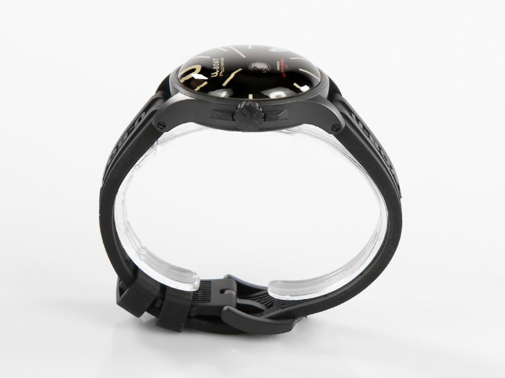U-Boat Capsoil Darkmoon Quartz Watch, Stainless Steel, DLC, 40 mm, Black, 9019