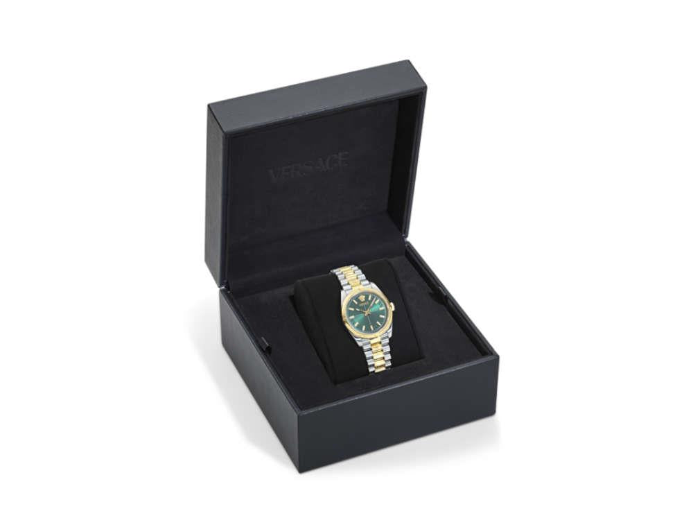 Versace Millenyium Quartz Watch, Green, 32 mm, Sapphire Crystal, VE0E00425
