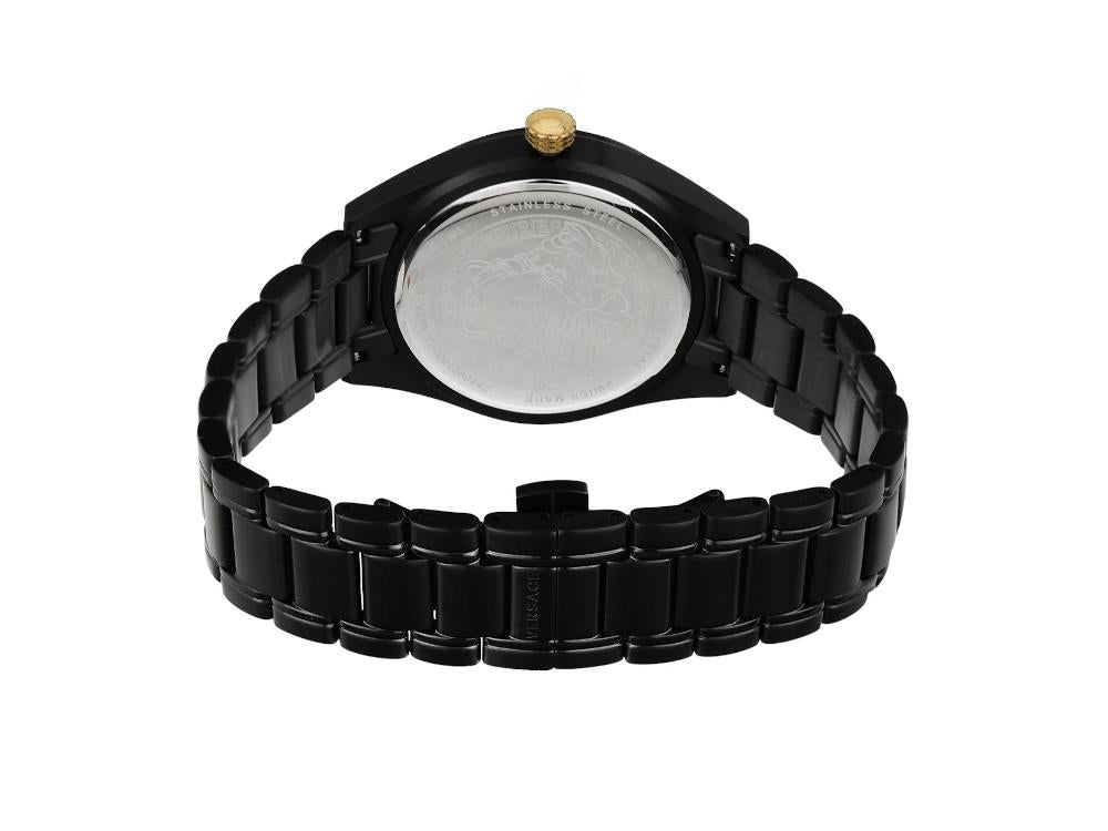 Versace V-Code Quartz Watch, Black, 42 mm, VE6A00925