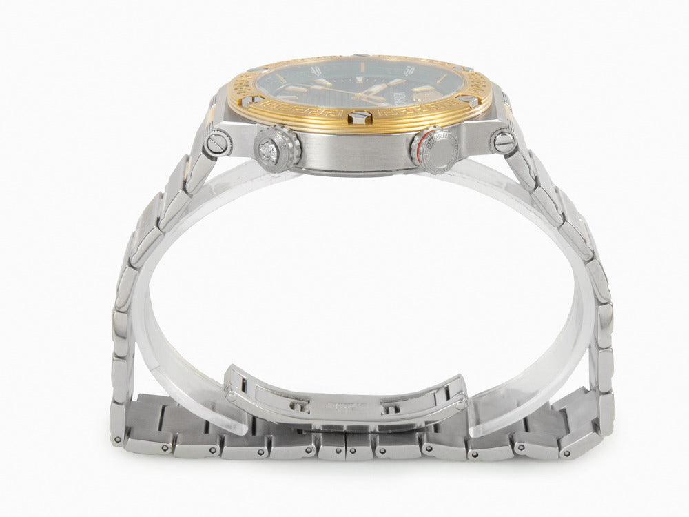 Versace Greca Logo Diver Quartz Watch, Green, 43 mm, Sapphire Crystal, VE8G00524