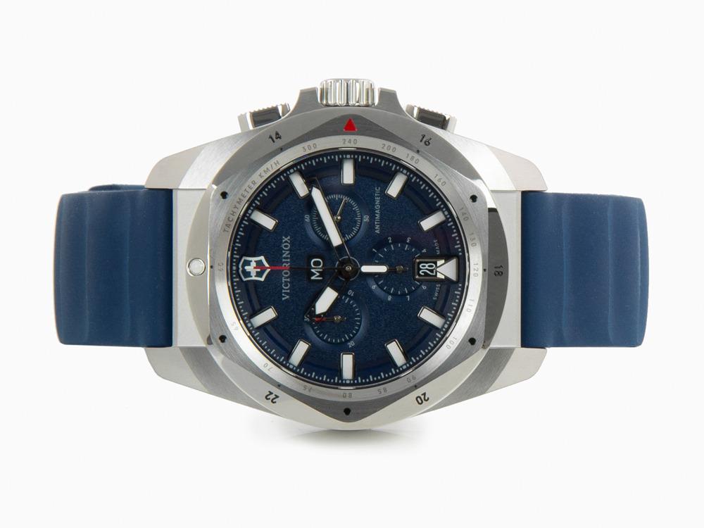 Victorinox I.N.O.X. Chrono Quartz Watch, Blue, 43 mm, V241984