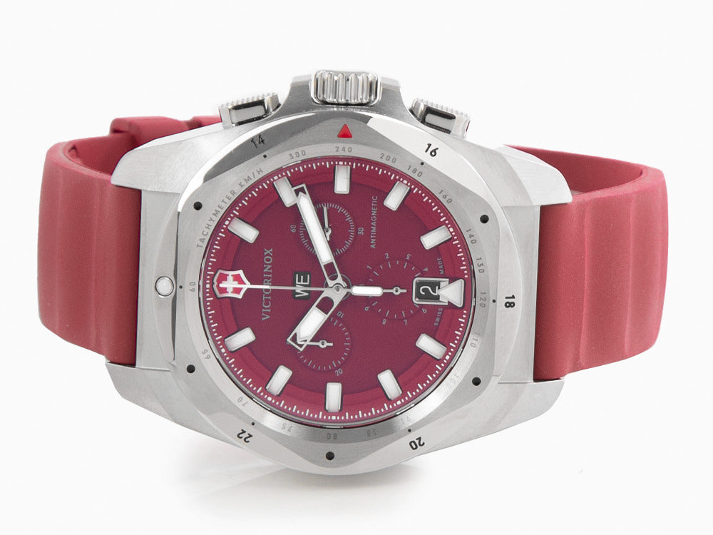 Victorinox I.N.O.X. Chrono Quartz Watch, Red, 43 mm, V241986