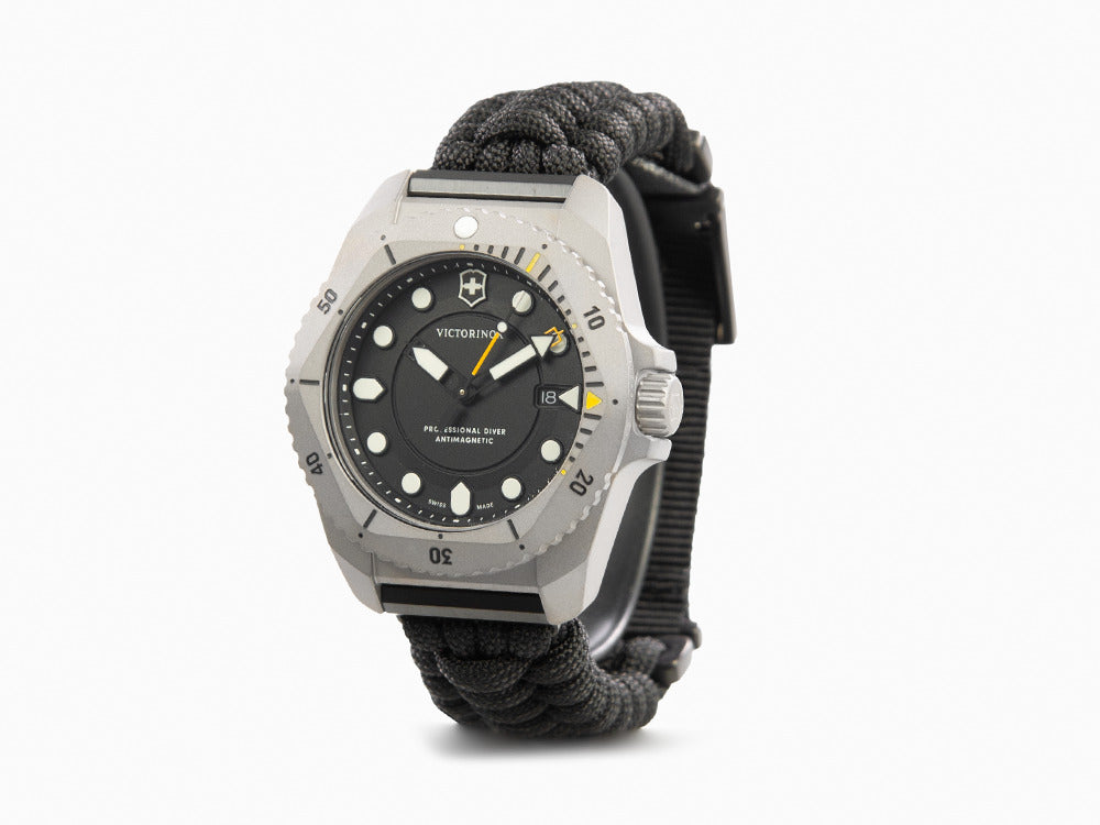 Victorinox Dive Pro Quartz Watch, Titanium, Black, 43 mm, V241993.1
