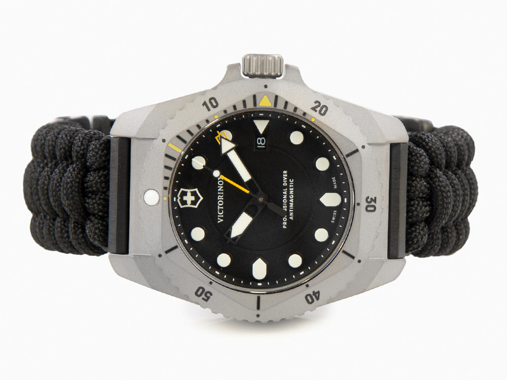 Victorinox Dive Pro Quartz Watch, Titanium, Black, 43 mm, V241993.1