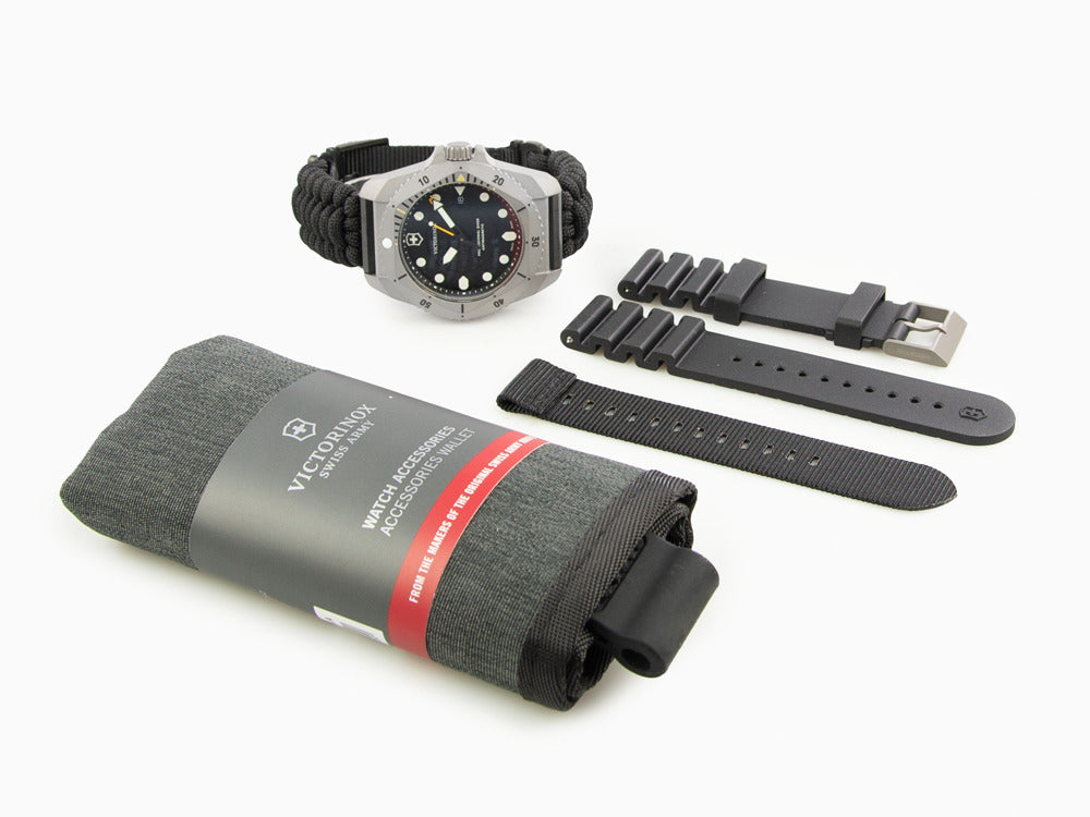 Victorinox Dive Pro Quartz Watch, Titanium, Black, 43 mm, V241993.1