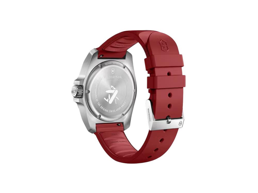 Victorinox I.N.O.X. Quartz Watch, Stainless Steel 316L, Red, 41 mm, V242029