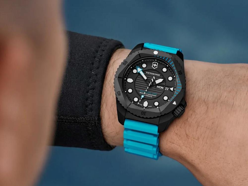 Victorinox Dive Pro Automatic Watch, Titanium, Black, 43 mm, V242071