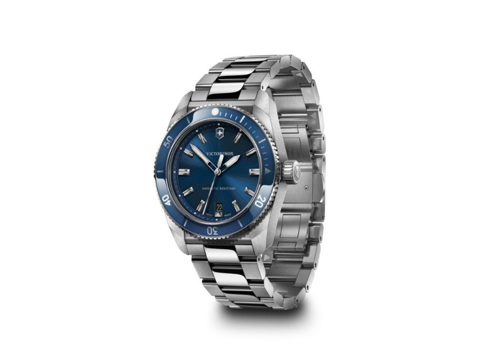 Victorinox Maverick Quartz Watch, Stainless Steel 316L, Blue, 39 mm, 242095