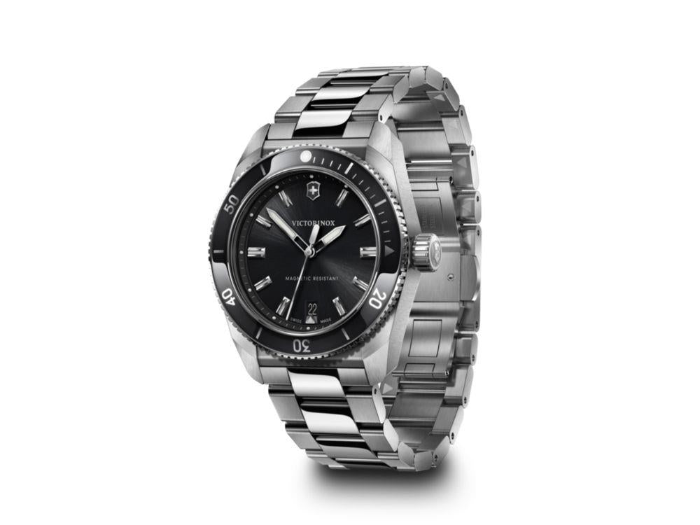 Victorinox Maverick Quartz Watch, Stainless Steel 316L, Black, 39 mm, V242097