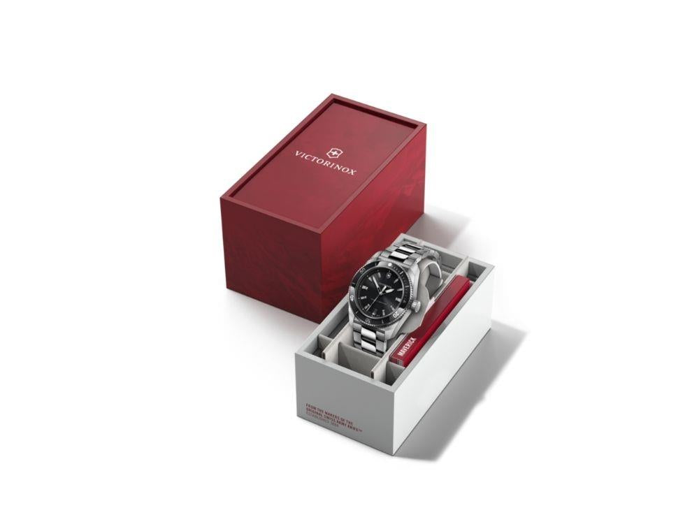 Victorinox Maverick Quartz Watch, Stainless Steel 316L, Black, 39 mm, V242097