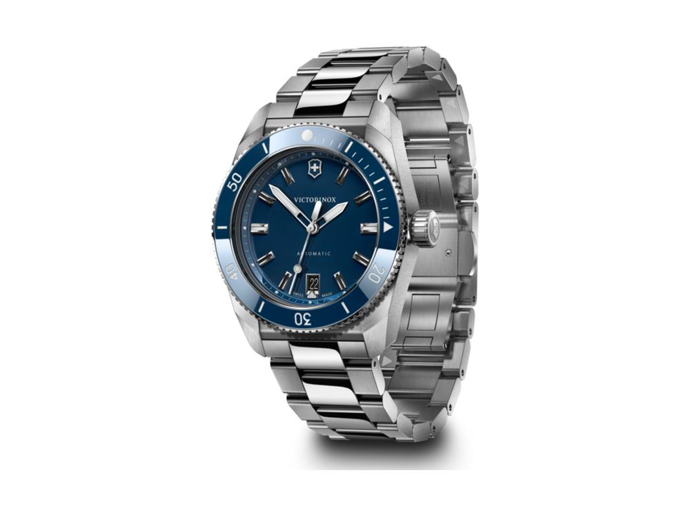 Victorinox Maverick Automatic Watch, Stainless Steel, Blue, 39 mm, V242106